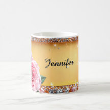 Elegante Roos en Juweel Frame