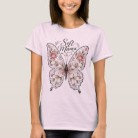 Elegante Roos en Lelie Vlinder "Soft Mama" Grafi