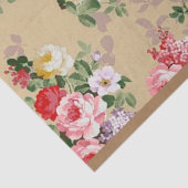  elegante Roos Floral Tissuepapier (Detail)
