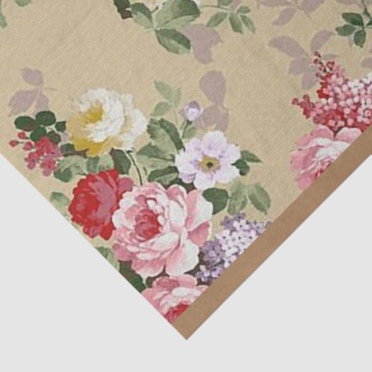  elegante Roos Floral Tissuepapier (Detail)