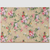  elegante Roos Floral Tissuepapier (Voorkant)
