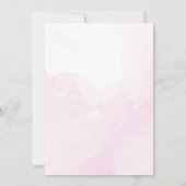 Elegante Roos Flower Gepersonaliseerd bruiloft Kaart (Achterkant)