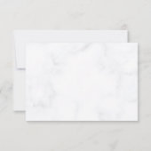 Elegante Roos Flower Gepersonaliseerd bruiloft Kaart (Achterkant)