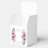 Elegante Roos Flower gepersonaliseerde bruiloft Bedankdoosjes (Geopend)