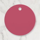 Elegante Roos Flower gepersonaliseerde bruiloft Bedankjes Labels (Achterkant)