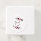 Elegante Roos Flower gepersonaliseerde bruiloft Bedankjes Labels (In situ)