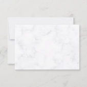 Elegante Roos Flower Gepersonaliseerde bruiloft RS RSVP Kaartje (Achterkant)