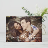 Elegante Roos foto Sla de datum op Kaart (Staand voorkant)