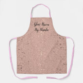 Elegante Roos Gold schoonheidssalon Schort (Voorkant)