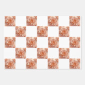 Elegante Roos Gold Wrap Paper Flat Sheet Set van 3 (Voorkant)