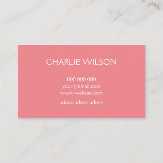 Elegante roos gouden folie gestreepte professional visitekaartje (Achterkant)