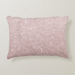 Elegante roos gouden glitter accent kussen