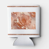 Elegante Roos Gouden Glitter Koeler (Achterkant)