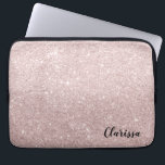 Elegante roos gouden glitter laptop sleeve<br><div class="desc">Minimalistisch,  modern en stijlvol ontwerp met faux roos gouden glitter. Deze mooie en vrouwelijke print,  met zijn eenvoudige maar verbluffende effect,  is perfect voor de hedendaagse jonge vrouwen. Maak indruk met een uniek en elegant cadeau of trakteer jezelf.</div>