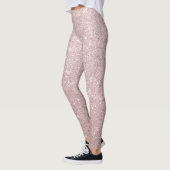 Elegante roos gouden glitter leggings (Links)