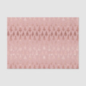 Elegante roos gouden glitter + roze mauve xmas tissuepapier (Voorkant)