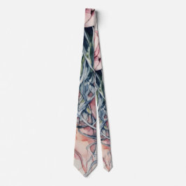 Elegante Roos kwal Waterverf Art Necktie Stropdas