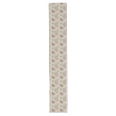 Elegante Roos Pattern Table Runner in Shabby-stijl Lange Tafelloper (Voorkant)
