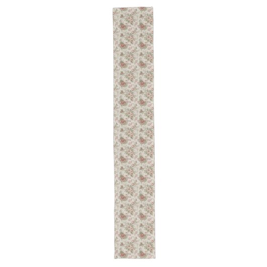 Elegante Roos Pattern Table Runner in Shabby-stijl Lange Tafelloper (Voorkant)