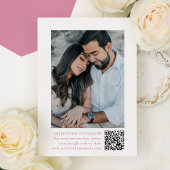 Elegante Roos Quartz Bloemencrest Fotobruiloft Save The Date