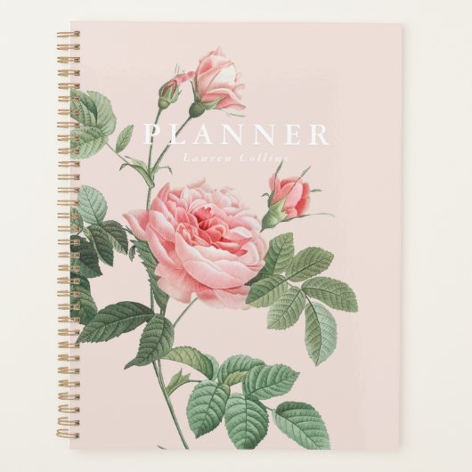 Elegante Roos Roze Planner (Voorkant)