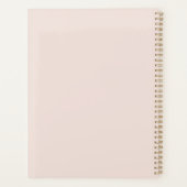 Elegante Roos Roze Planner (Achterkant)