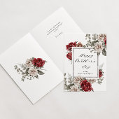 elegante roos 'rustic' gelukkige moedersdag kaart