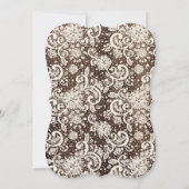 Elegante roos Save the Date kaart- rustic hout (Achterkant)