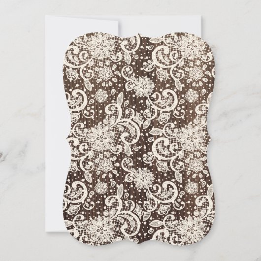 Elegante roos Save the Date kaart- rustic hout (Achterkant)