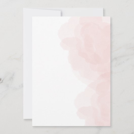 Elegante Roos-thema bruiloft Kaart (Achterkant)