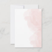 Elegante Roos-thema bruiloft RSVP Kaartje (Achterkant)