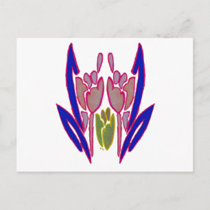 Elegante Roos Watercolor Kunstprint Briefkaart