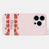 Elegante Roos Waterverf minimaal Personaliseer naa Case-Mate iPhone Case (Achterkant (horizontaal))