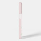 Elegante Roos Waterverf minimaal Personaliseer naa Case-Mate iPhone Case (Achterkant / Rechts)