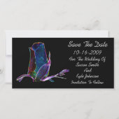 Elegante Roosknop Bloemen Bruiloft "Save The Date" Save The Date (Voorkant)