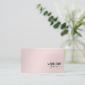 Elegante Rosa Visitekaartje (Staand voorkant)