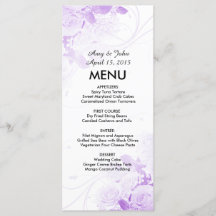 Elegante rose boeket bruiloft menu vr4