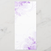 Elegante rose boeket bruiloft menu vr4 (Achterkant)