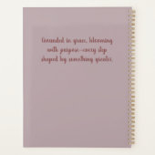 Elegante Rose Boeket Kalender Planner (Achterkant)
