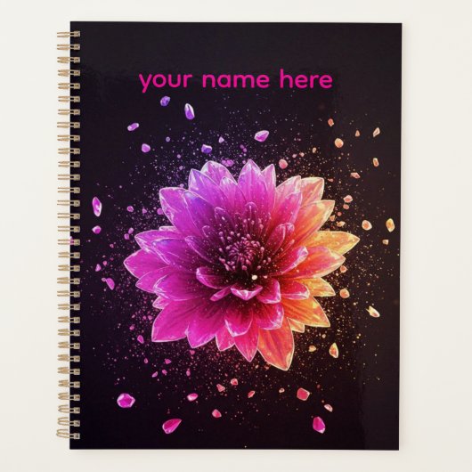 Elegante Rose Dagelijkse planner (Voorkant)