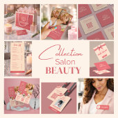 Elegante Rose & Ivory Salon Werknemer Qr Code  Badge