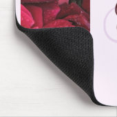 Elegante Rose met Monogram Dames Muismat (Hoek)