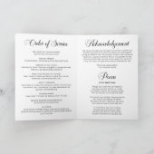 Elegante rouwdienst-herdenking van het leven programma (Binnen)