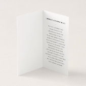 Elegante rouwkaart met foto kaart (Binnen)