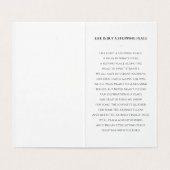 Elegante rouwkaart met foto kaart (Binnenkant ongevouwen)