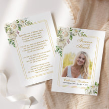 Elegante rouwkaarten met gebed voor overledene
