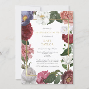 Elegante rouwviering levensroos bloemstuk kaart