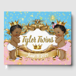 Elegante Royal African Geslacht onthullen roze & b Gastenboek