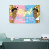 Elegante Royal African Geslacht onthullen roze & b Spandoek (Beurs)