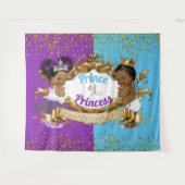 Elegante Royal African Geslacht Onthulling Paars & Wandkleed (Voorkant (horizontaal))